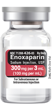 Enoxaparin Sodium Injection, USP 300 mg per 3 mL